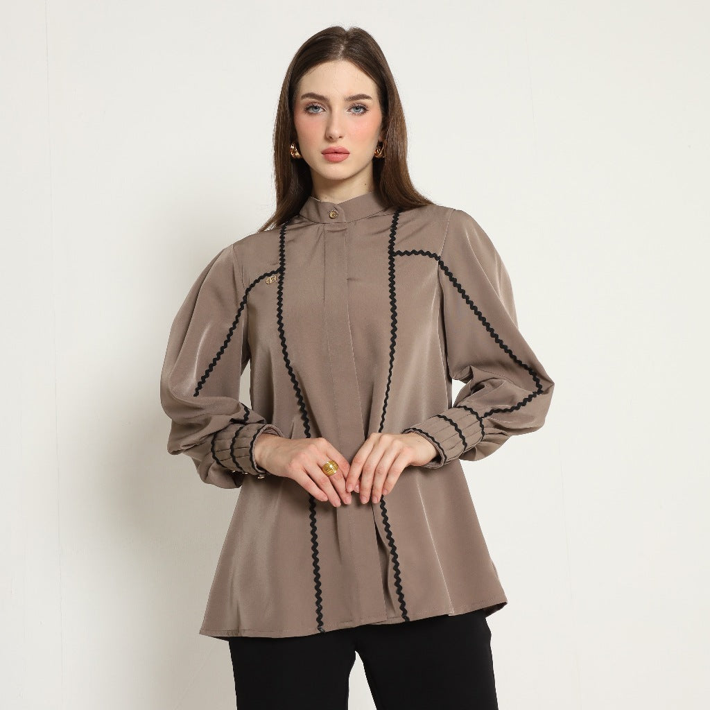 Chanté - Oriana Shirt in Taupe (Women Shirt)