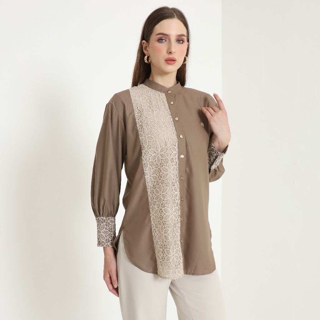 Chanté - Oleta Shirt in Brown (Women Shirt)
