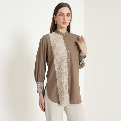 Chanté - Oleta Shirt in Brown (Women Shirt)