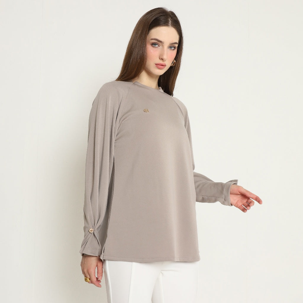 Chanté - Ottilia Blouse in Taupe (Women Blouse)