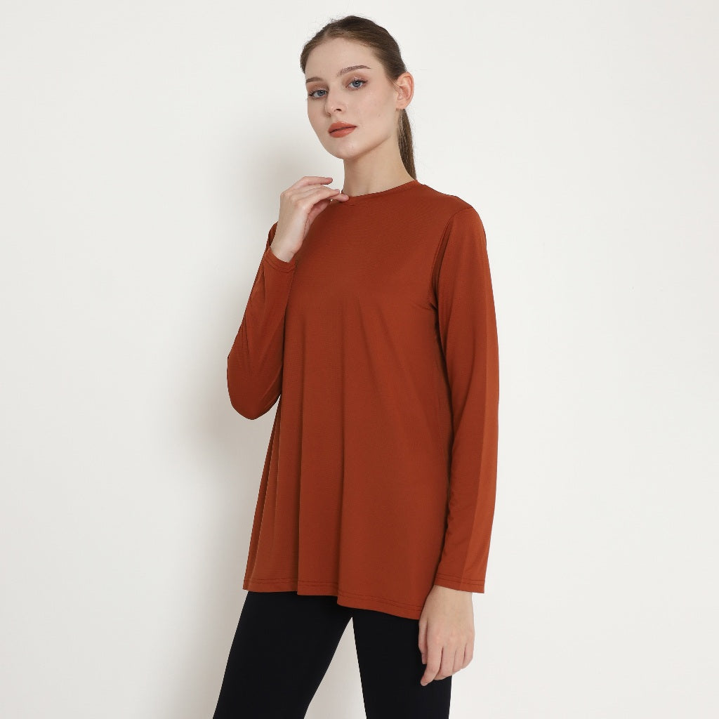Chanté - Oriel Active Blouse in Rust