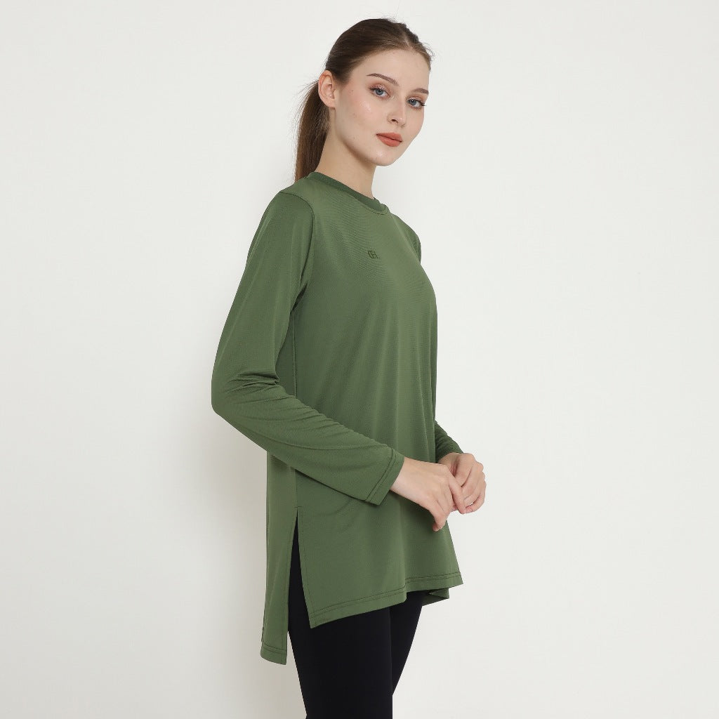 Chanté - Oriel Active Blouse in Army Green