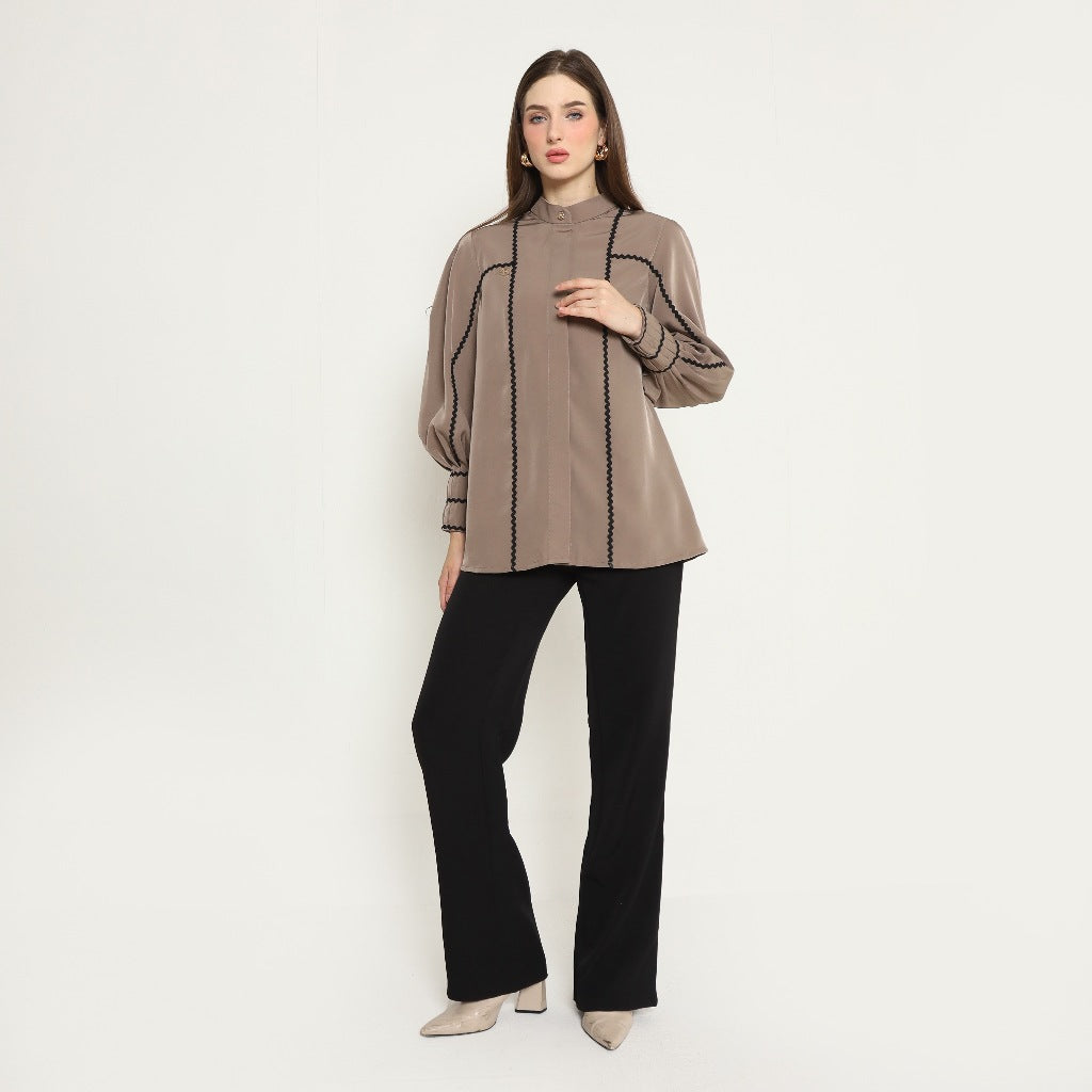 Chanté - Oriana Shirt in Taupe (Women Shirt)