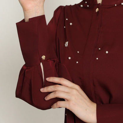 Chanté - Olea Shirt in Maroon