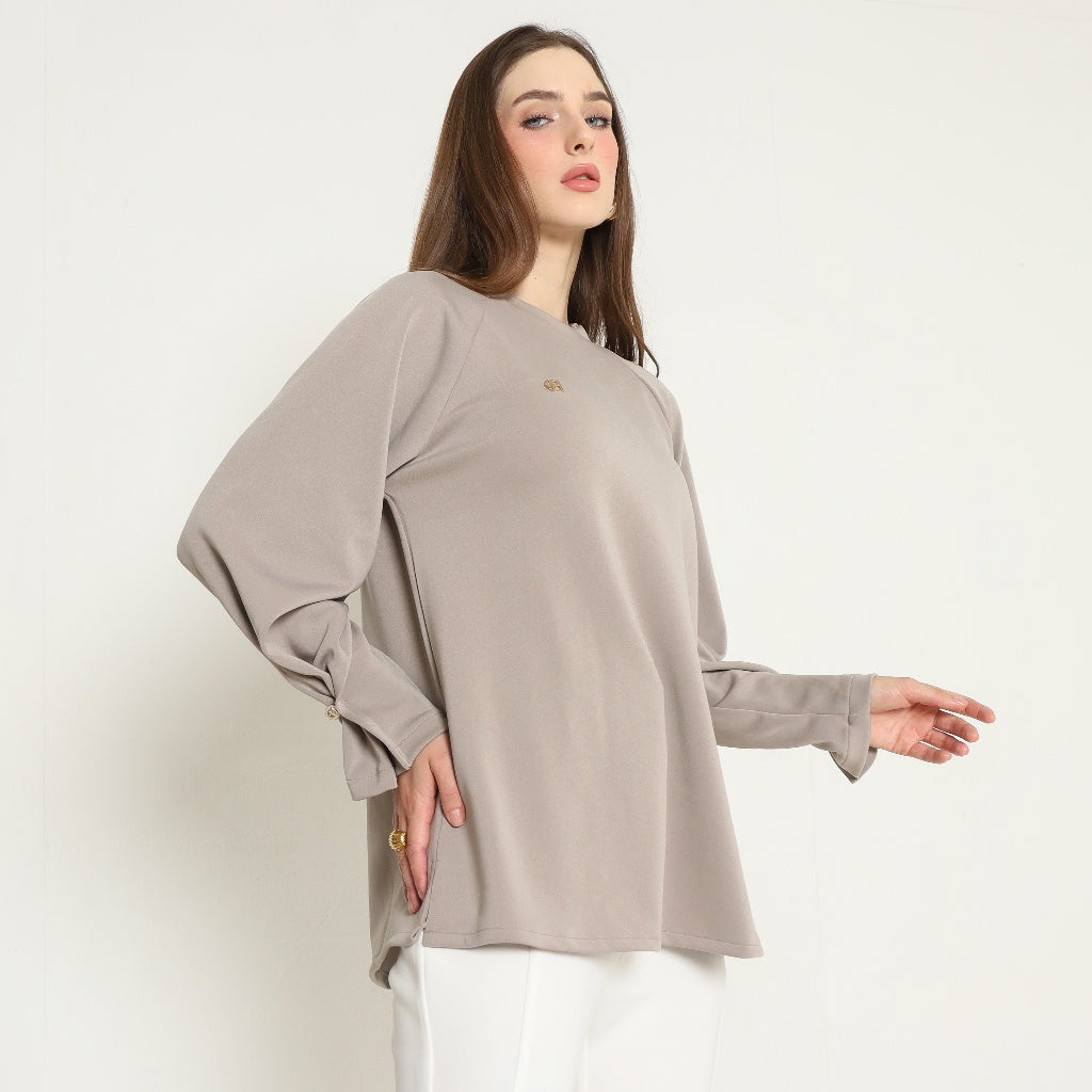 Chanté - Ottilia Blouse in Taupe (Women Blouse)