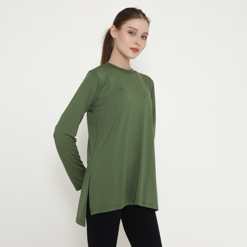 Chanté - Oriel Active Blouse in Army Green