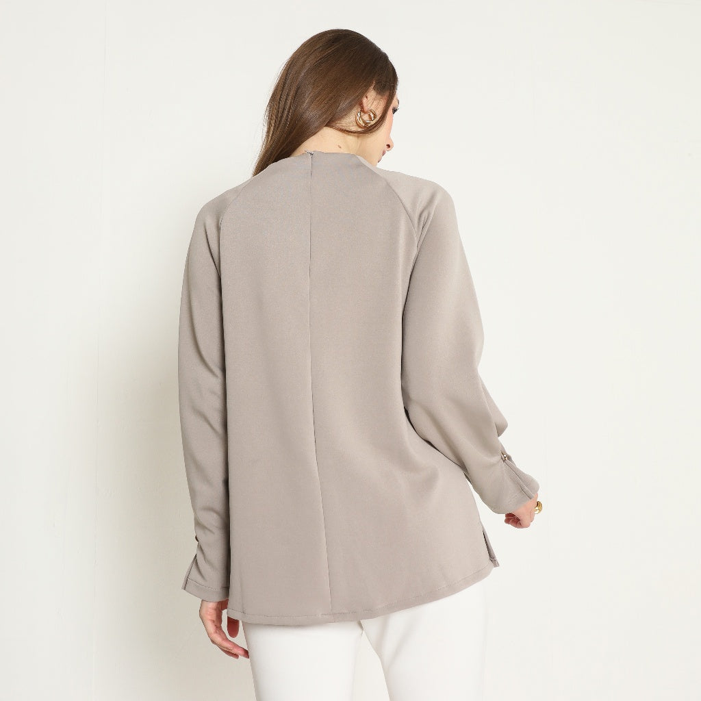 Chanté - Ottilia Blouse in Taupe (Women Blouse)