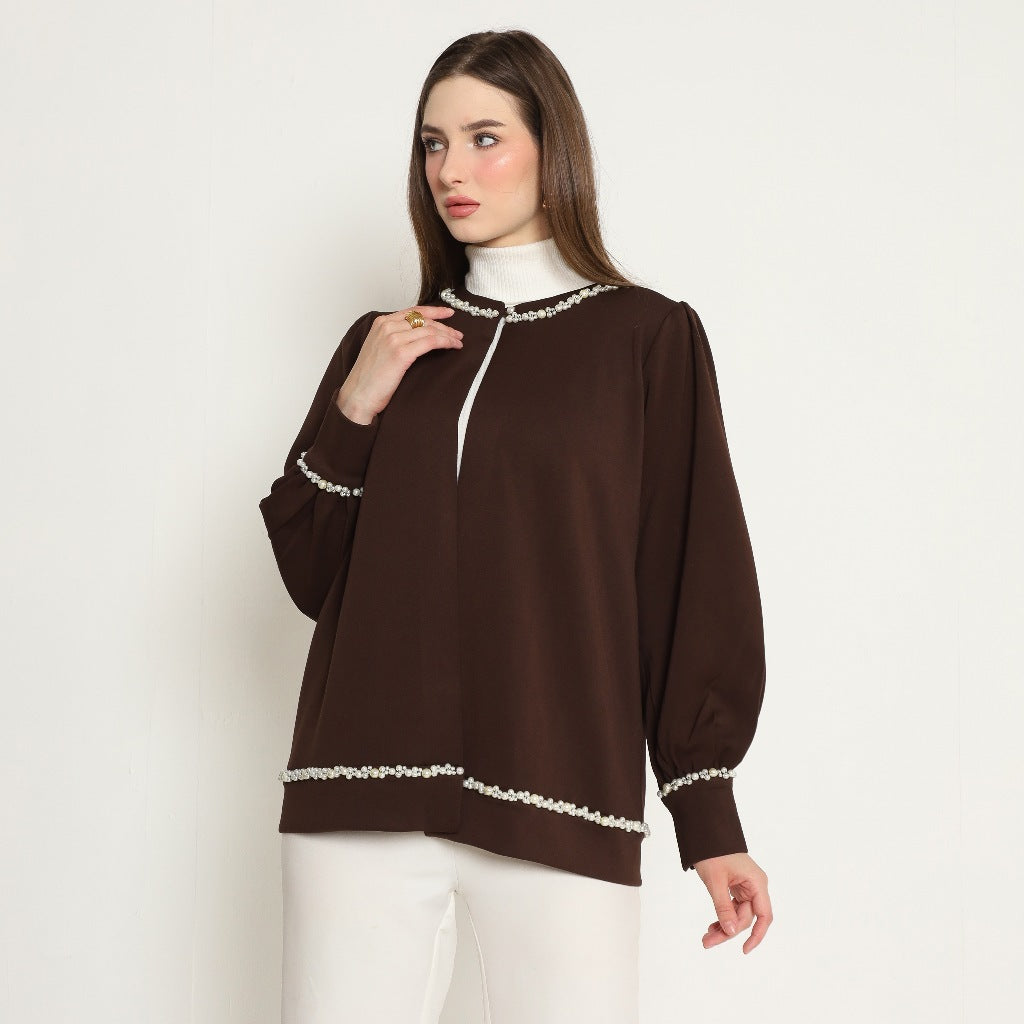 Chanté - Oria Cardigan in Truffle (Women Outer)