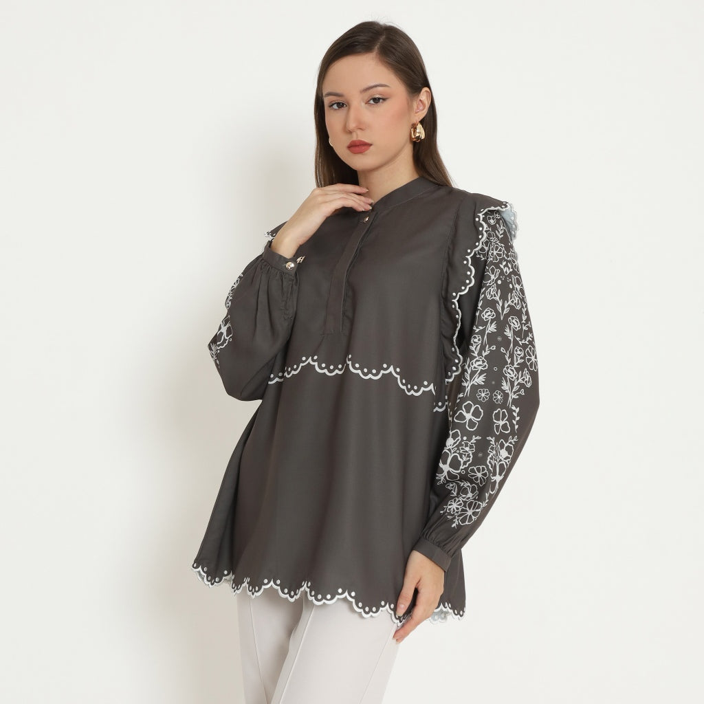 Chanté - Philippa Blouse in Dark Olive