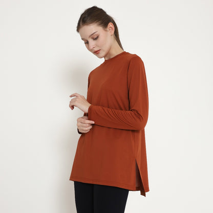 Chanté - Oriel Active Blouse in Rust