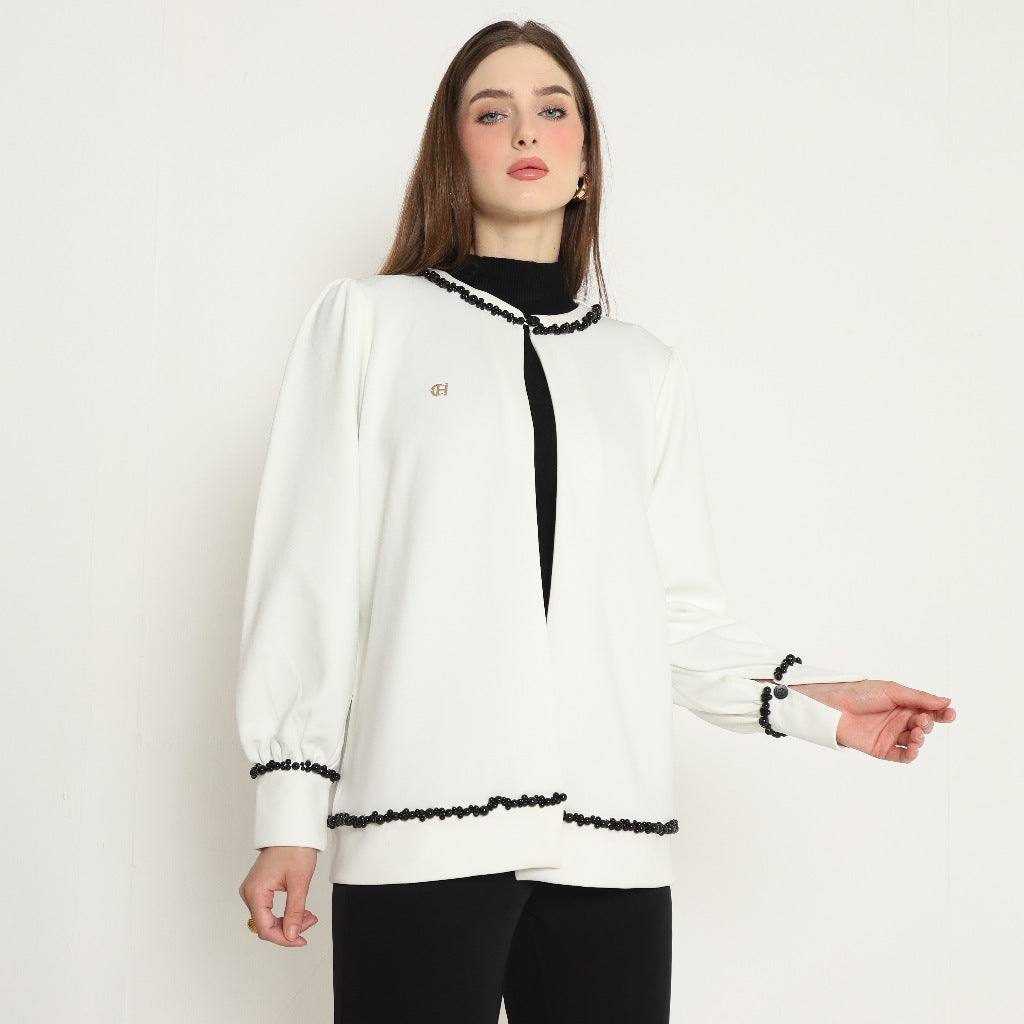 Chanté - Oria Cardigan in Broken White
