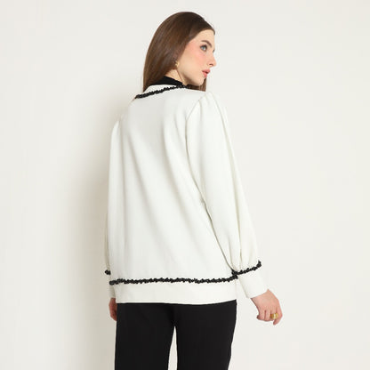 Chanté - Oria Cardigan in Broken White