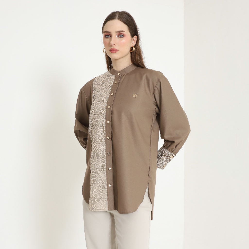 Chanté - Oleta Shirt in Brown (Women Shirt)