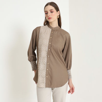 Chanté - Oleta Shirt in Brown (Women Shirt)