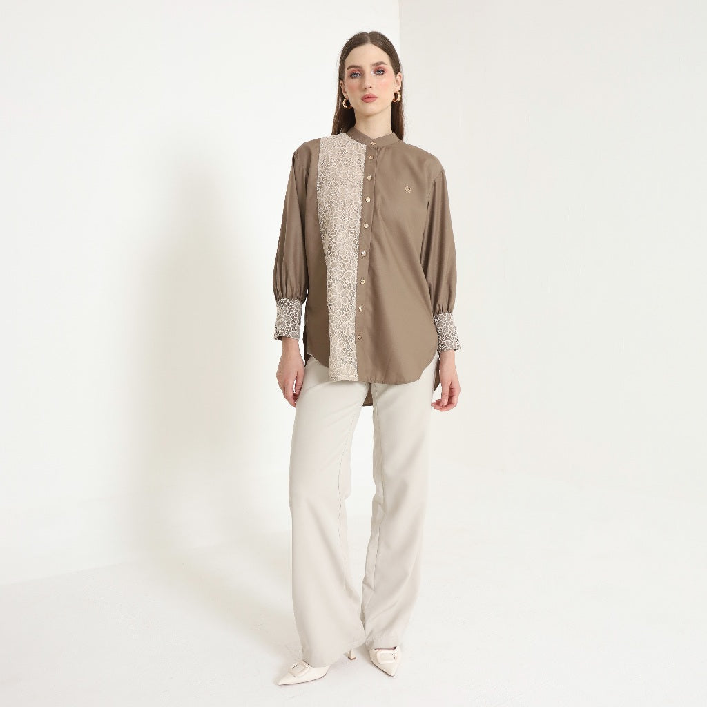 Chanté - Oleta Shirt in Brown (Women Shirt)