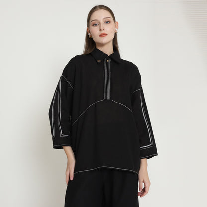 Chanté - Phoebe Blouse in Black