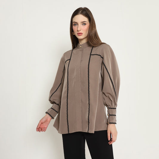 Chanté - Oriana Shirt in Taupe (Women Shirt)