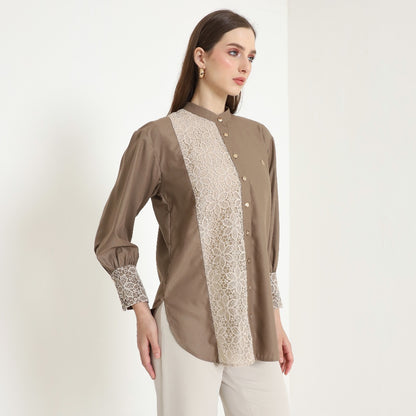 Chanté - Oleta Shirt in Brown (Women Shirt)