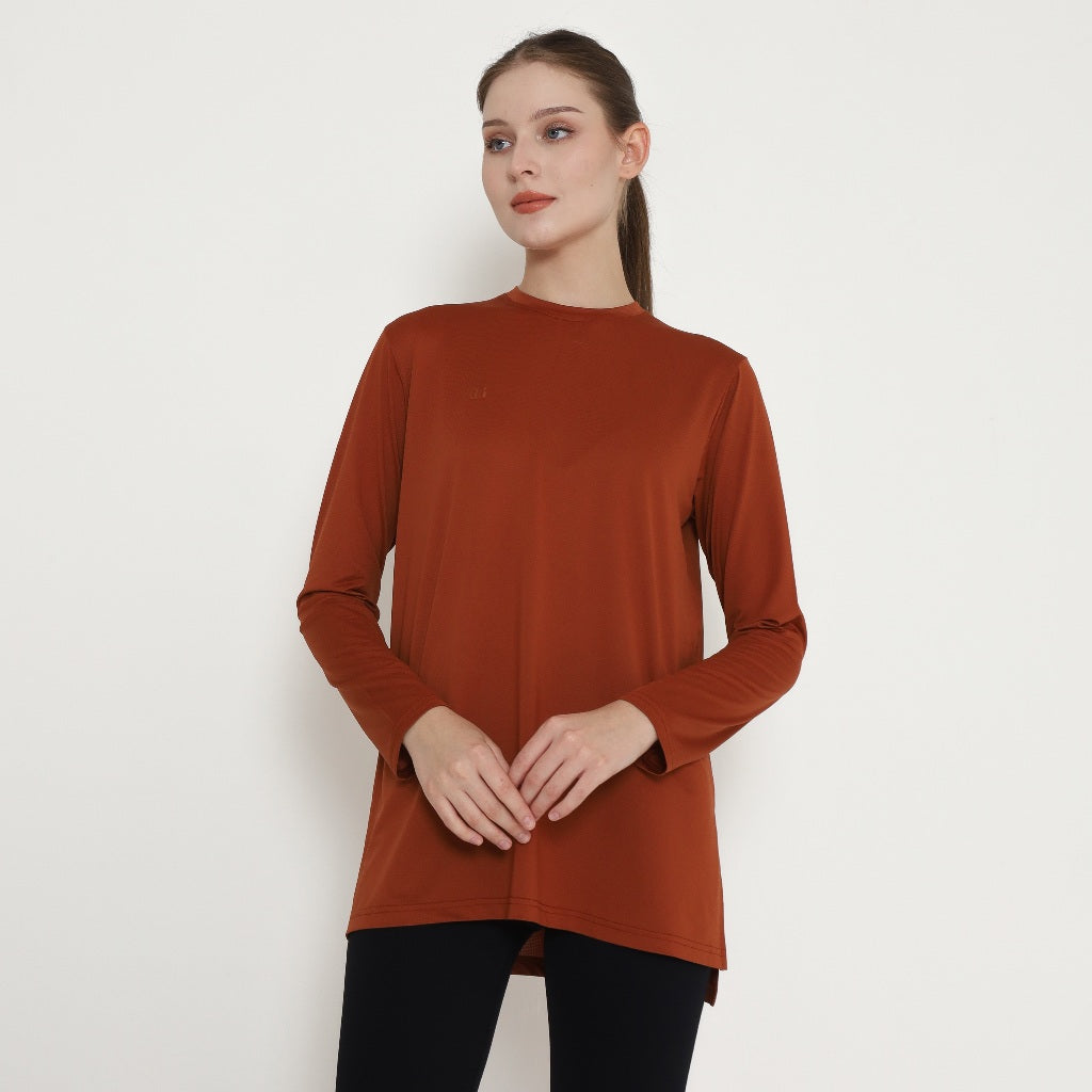 Chanté - Oriel Active Blouse in Rust