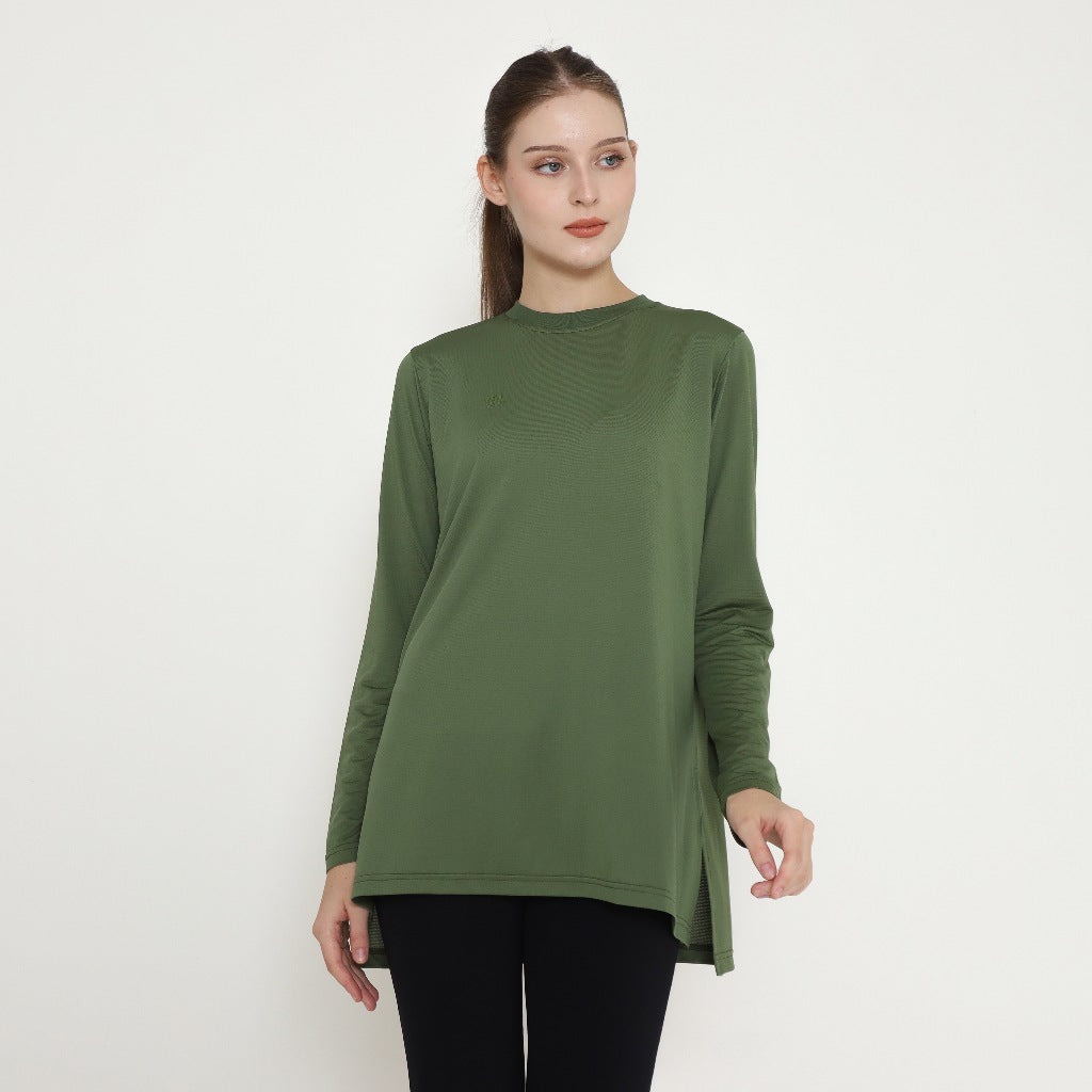 Chanté - Oriel Active Blouse in Army Green