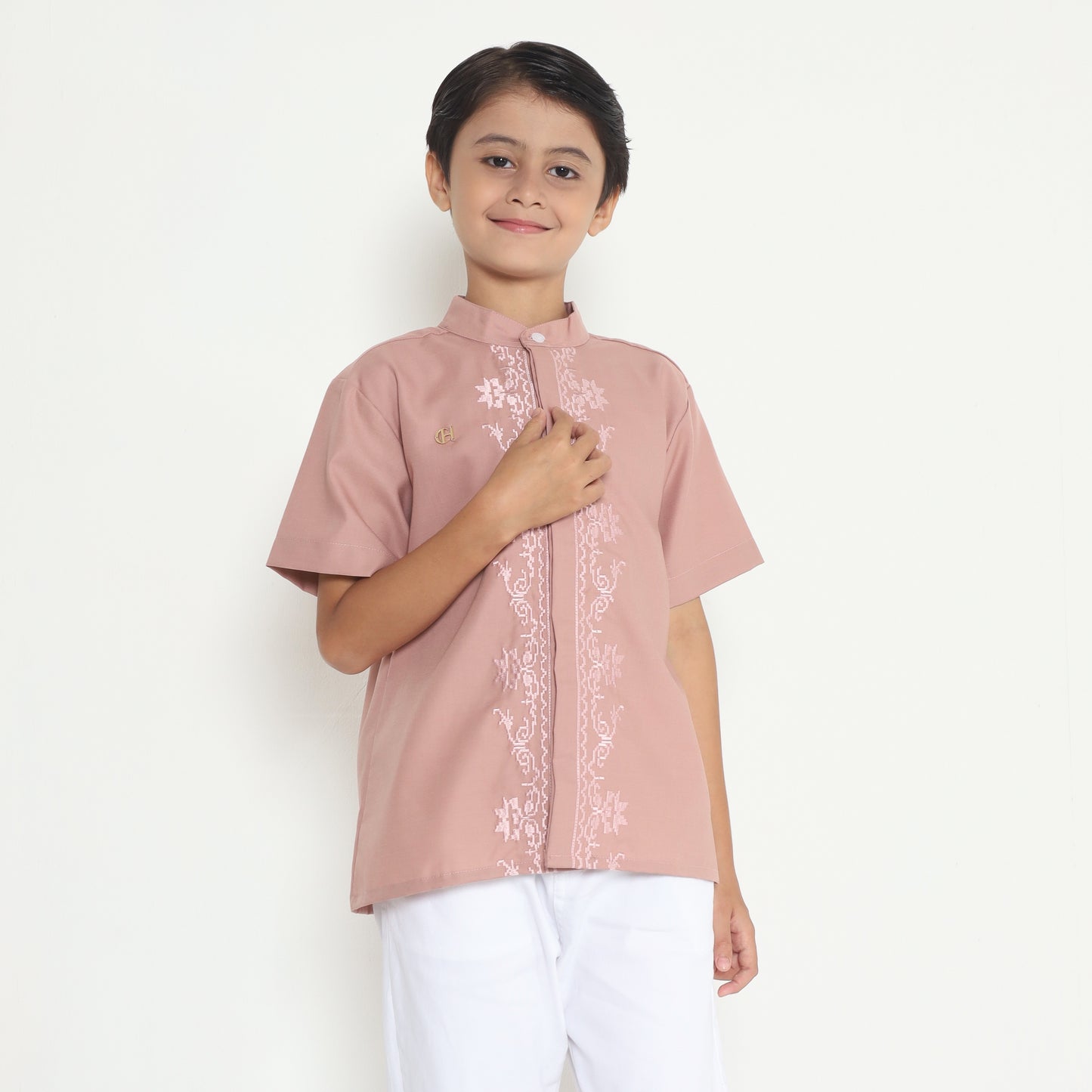 Chanté - Sakha Boy Shirt in Coral