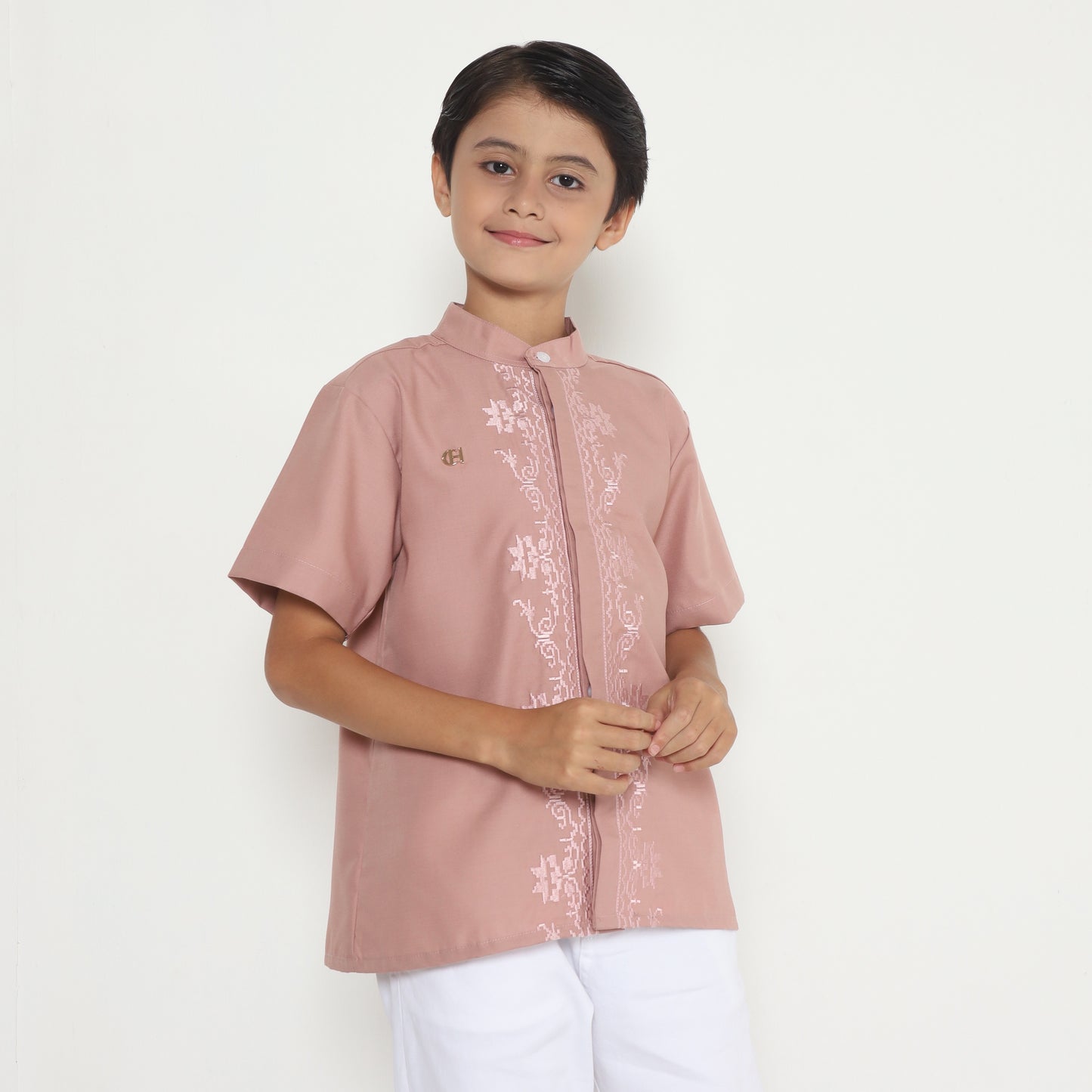 Chanté - Sakha Boy Shirt in Coral