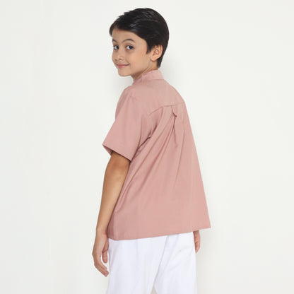 Chanté - Sakha Boy Shirt in Coral