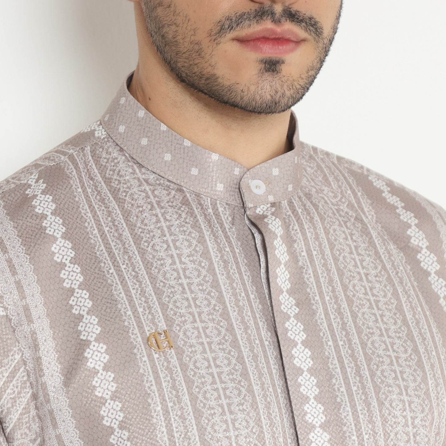 Chanté - Danir Men Shirt in French Taupe (Men Shirt)