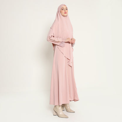 Chanté - Oksana Abaya Set in Nude Pink