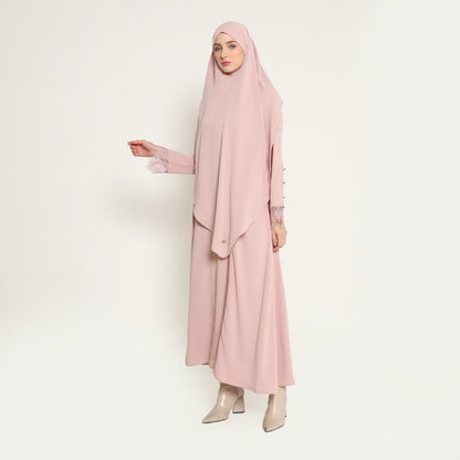 Chanté - Oksana Abaya Set in Nude Pink
