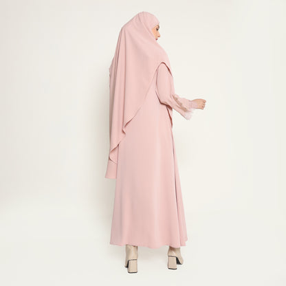 Chanté - Oksana Abaya Set in Nude Pink