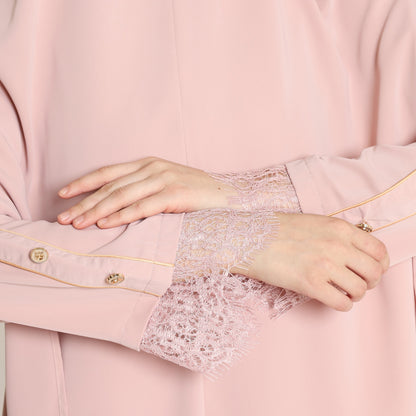 Chanté - Oksana Abaya Set in Nude Pink