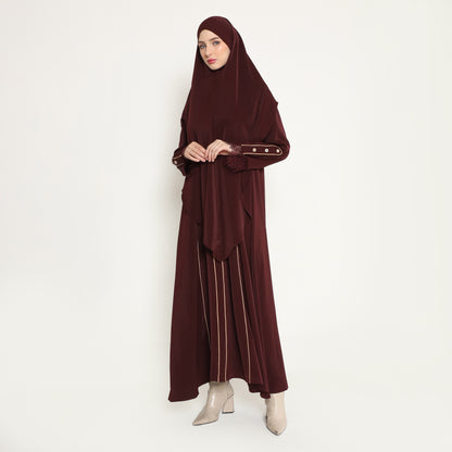 Chanté - Oksana Abaya Set in Maroon