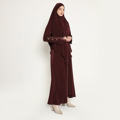 Chanté - Oksana Abaya Set in Maroon