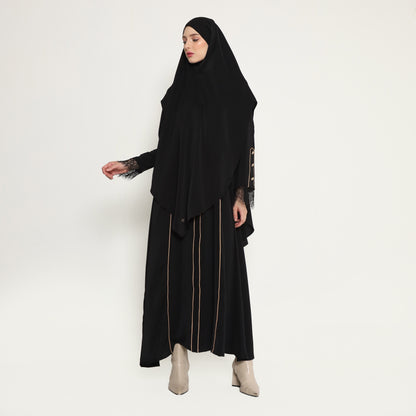 Chanté - Oksana Abaya Set in Black