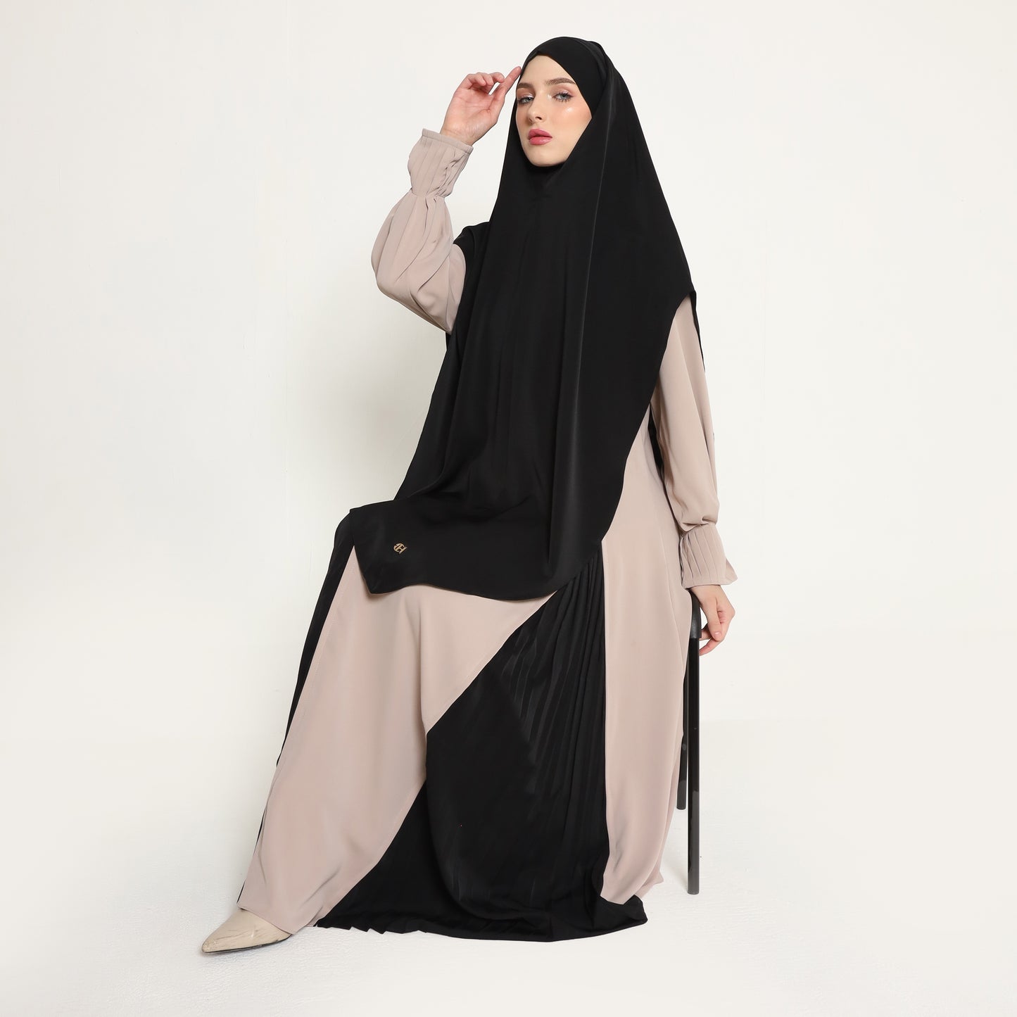 Chanté - Omaira Dress Set in Beige