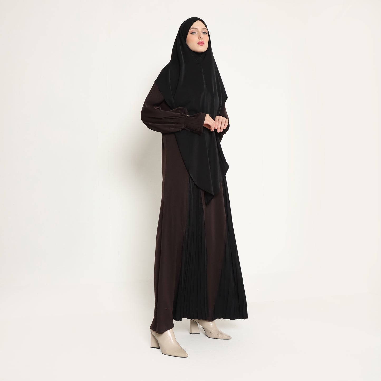 Chanté - Omaira Dress Set in Dark Choco