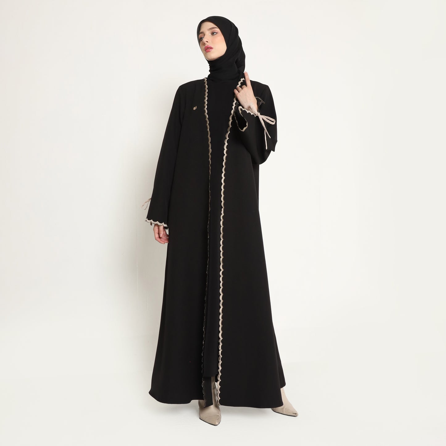 Bundle 3 - Ozala Abaya Outer in Black & Haura Inner Dress in Black