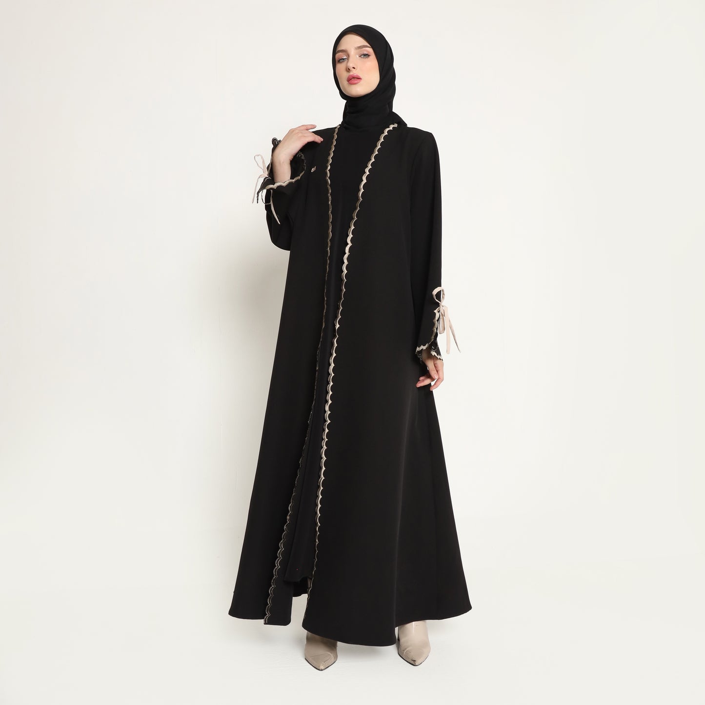 Bundle 3 - Ozala Abaya Outer in Black & Haura Inner Dress in Black