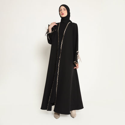 Bundle 3 - Ozala Abaya Outer in Black & Haura Inner Dress in Black