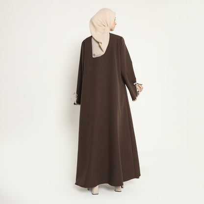 Bundle 2 - Ozala Abaya Outer in Espresso & Haura Inner Dress in Espresso