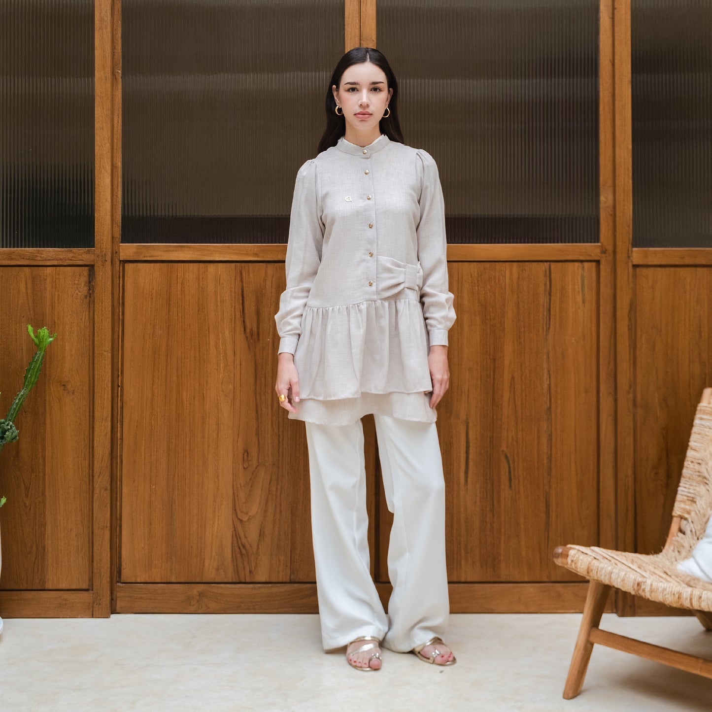 Chanté - Olia Blouse in Oat