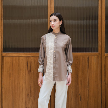 Chanté - Oleta Shirt in Brown (Women Shirt)
