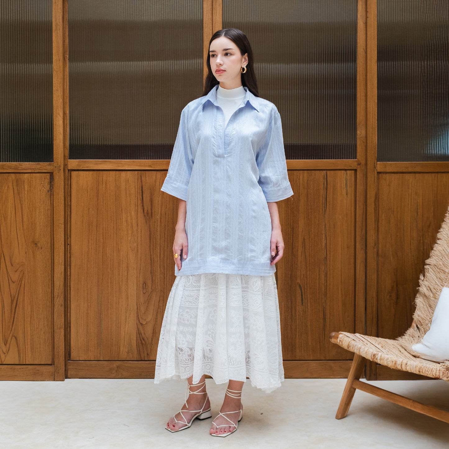 Chanté - Olenka Blouse in Sky Blue