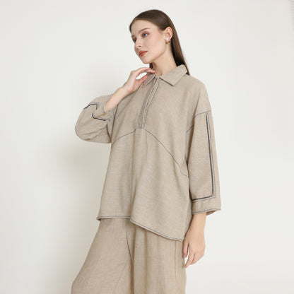 Chanté - Phoebe Blouse in Beige (Women Blouse)