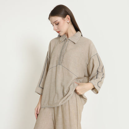 Chanté - Phoebe Blouse in Beige (Women Blouse)