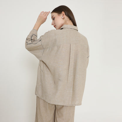 Chanté - Phoebe Blouse in Beige (Women Blouse)