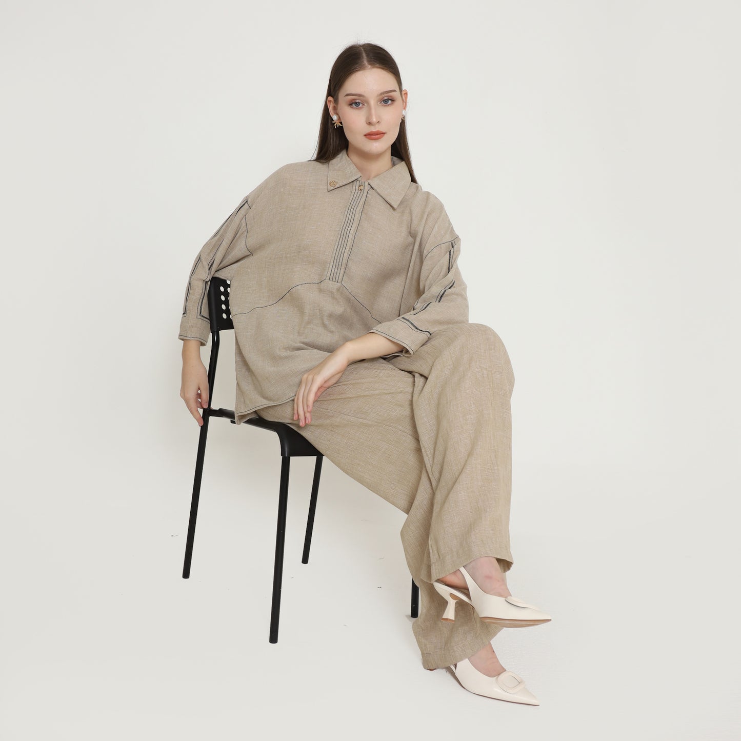 Chanté - Phoebe Blouse in Beige (Women Blouse)