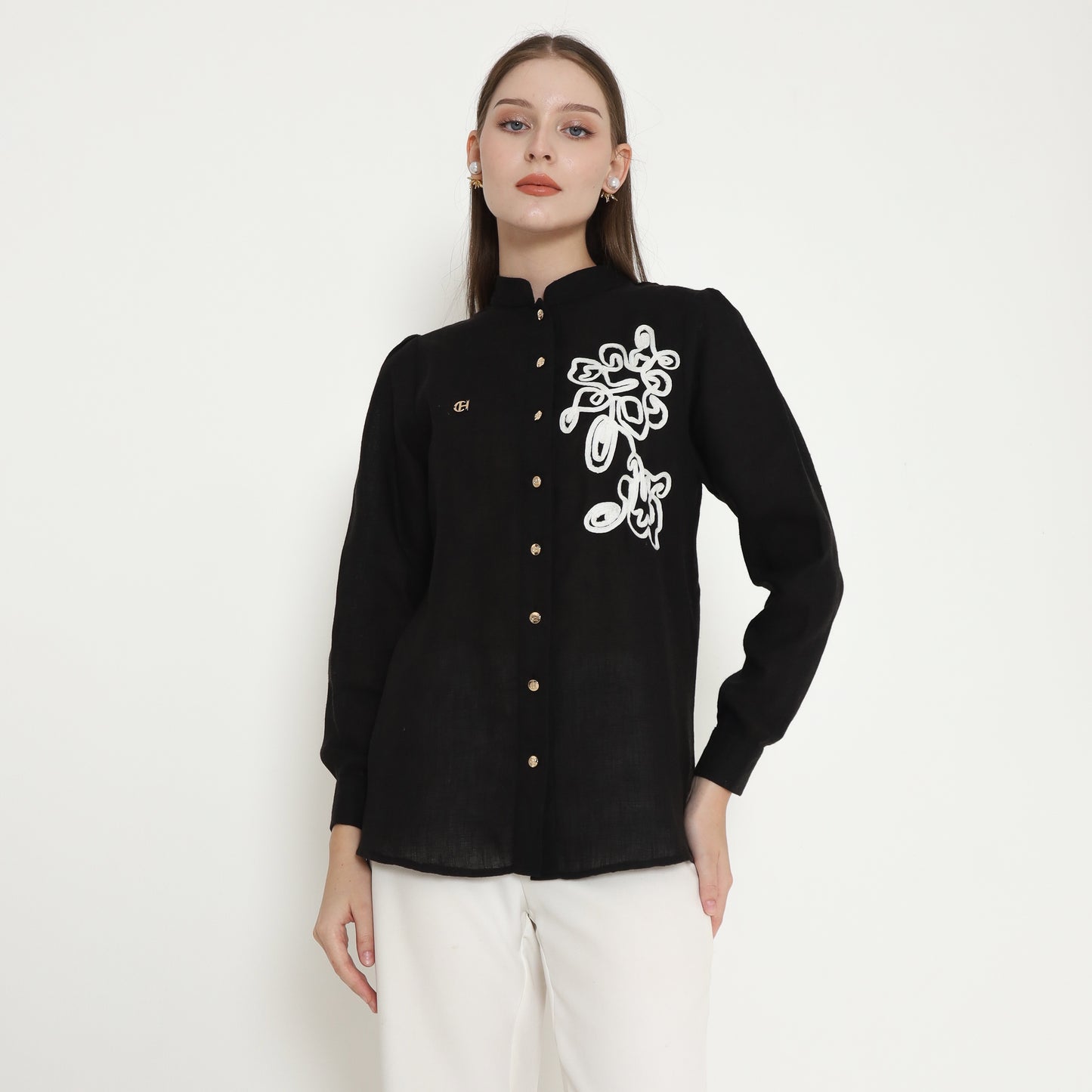 Chanté - Petalia Shirt in Black