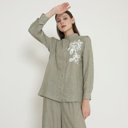 Chanté - Petalia Shirt in Sage (Women Blouse)